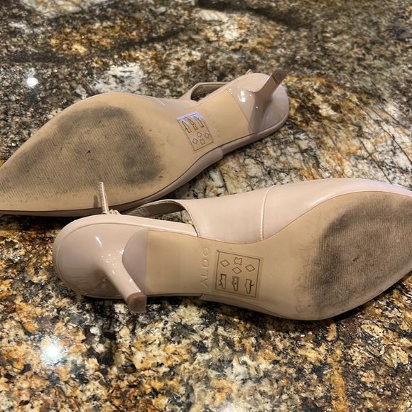 Aldo nude sling back in excellent condition - Picture 2 of 3